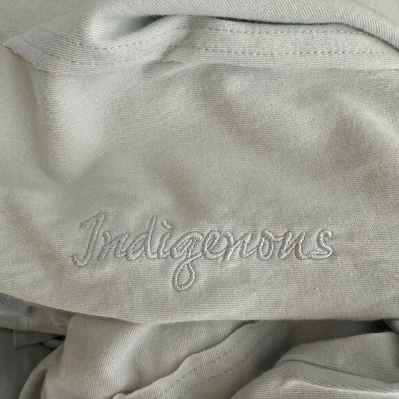 Indigenous Mens Ice Theory Polo Shirt Knit Top Gray Long Sleeve M NWT bv - Picture 5 of 10